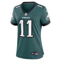 Nike A.J. Femme Maillot de match l'équipe des Eagles Philadelphie, marron, vert minuit