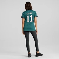 Nike A.J. Femme Maillot de match l'équipe des Eagles Philadelphie, marron, vert minuit