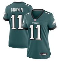 Nike A.J. Femme Maillot de match l'équipe des Eagles Philadelphie, marron, vert minuit