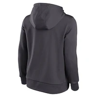 Sweat à capuche en polaire Nike Anthracite Philadelphia Eagles Super Bowl LIX Champions Locker Room Trophy Collection Club pour femme