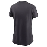 T-shirt Nike anthracite Philadelphia Eagles pour femme de la collection Champions Locker Room Trophy Super Bowl LIX