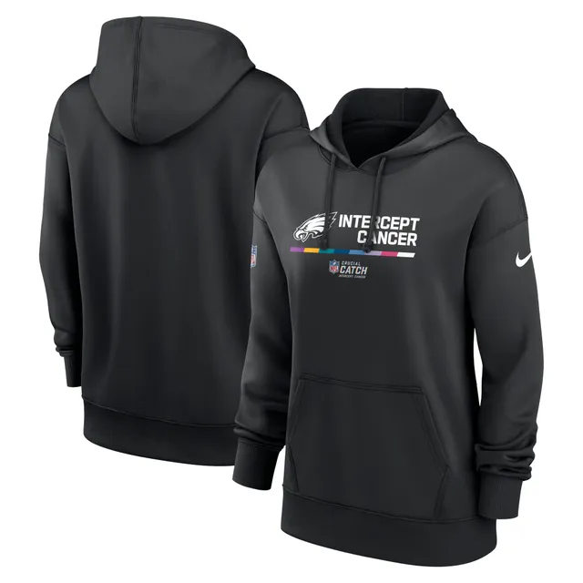 Men's Philadelphia Eagles Nike Black Crucial Catch Sideline Performance  Pullover Hoodie