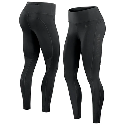 Legging Nike noir à logo Edge pour femme, motif Philadelphia Eagles