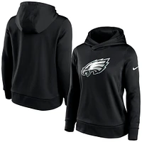 Haut à capuche léger Nike Philadelphia Eagles Performance pour femme, noir