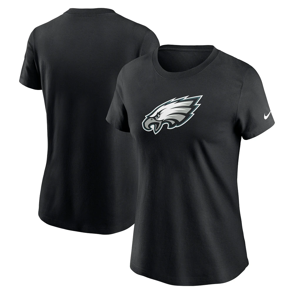 Women's Nike Black Philadelphia Eagles  Primary Logo T-Shirt