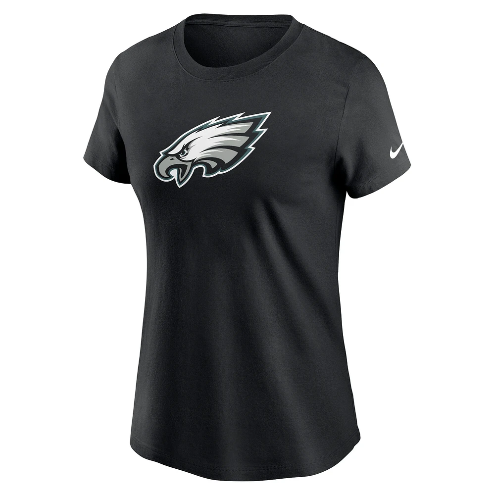 Women's Nike Black Philadelphia Eagles  Primary Logo T-Shirt