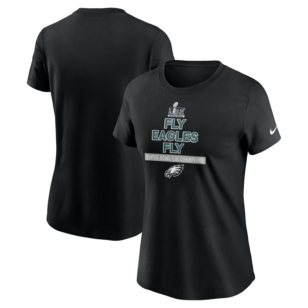 Women's Nike  Black Philadelphia Eagles Super Bowl LIX Champions Local T-Shirt