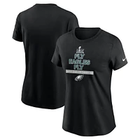 Women's Nike  Black Philadelphia Eagles Super Bowl LIX Champions Local T-Shirt