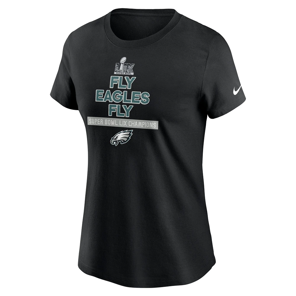 Women's Nike  Black Philadelphia Eagles Super Bowl LIX Champions Local T-Shirt