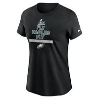 Women's Nike  Black Philadelphia Eagles Super Bowl LIX Champions Local T-Shirt