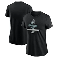 Women's Nike  Black Philadelphia Eagles Super Bowl LIX Champions Local T-Shirt