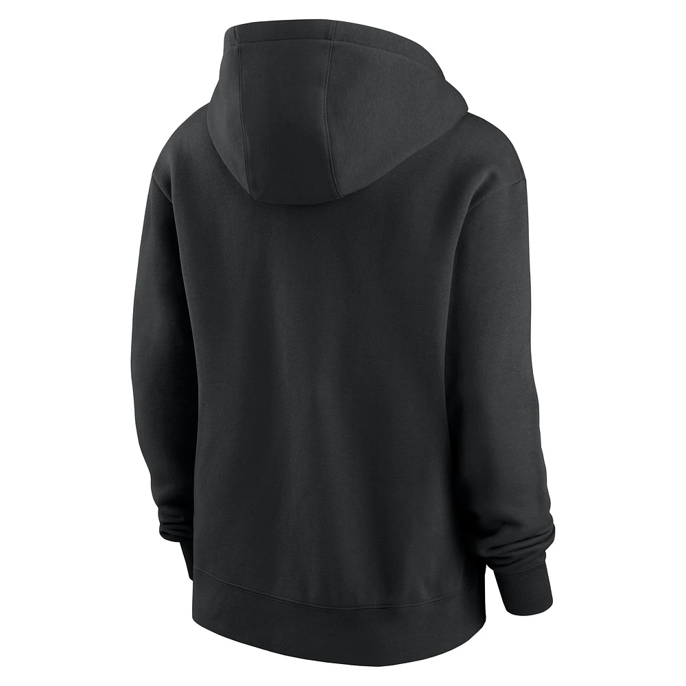 Women's Nike  Black Philadelphia Eagles Super Bowl LIX Champions Tailsweep Pullover Hoodie
