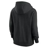 Women's Nike  Black Philadelphia Eagles Super Bowl LIX Champions Tailsweep Pullover Hoodie