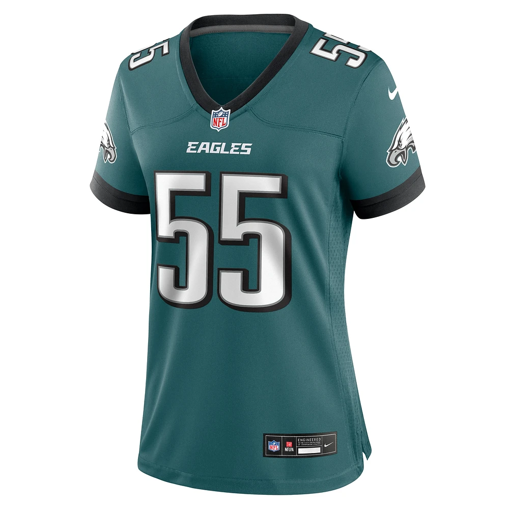 Maillot de match Nike Brandon Graham pour femme, vert nuit, Philadelphia Eagles