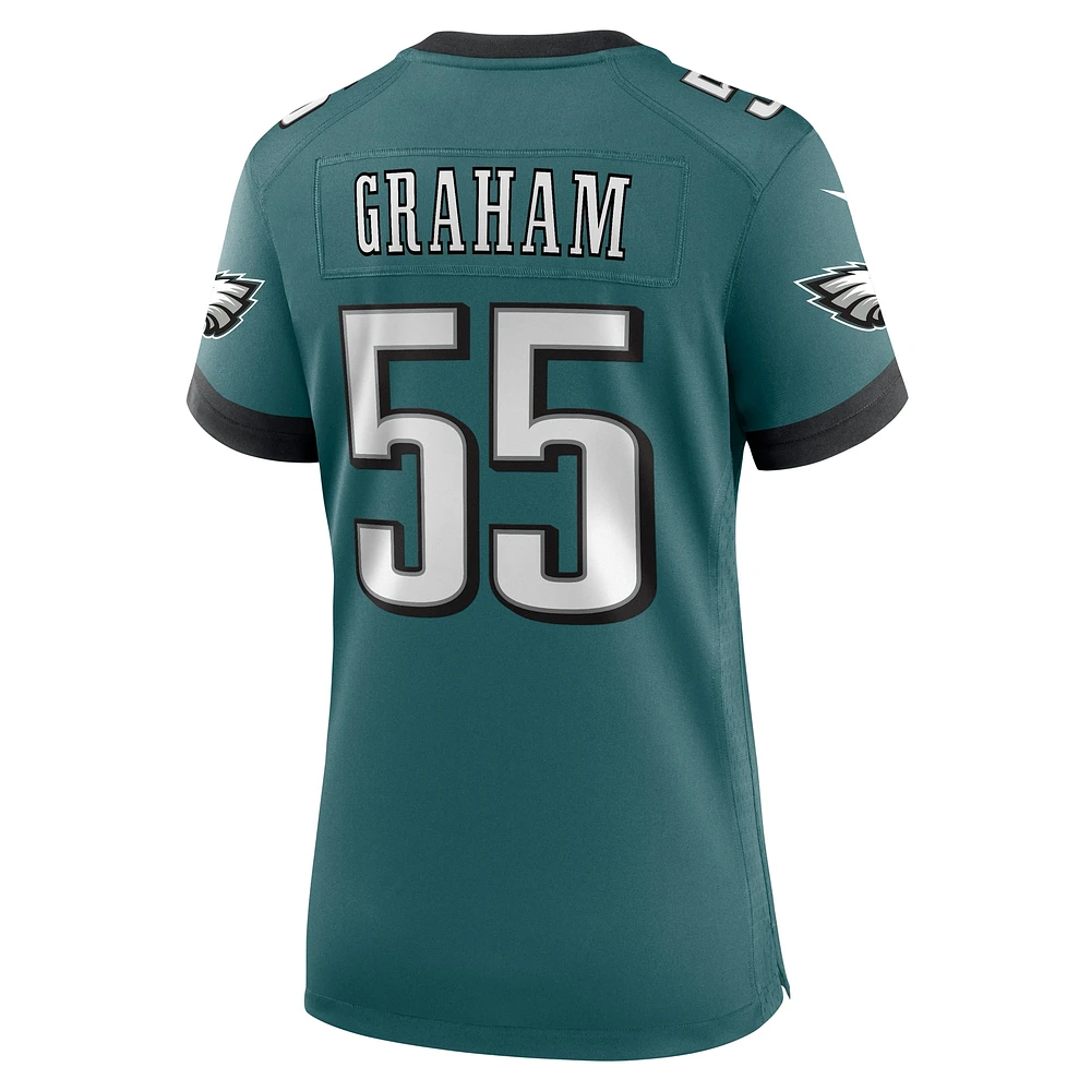 Maillot de match Nike Brandon Graham pour femme, vert nuit, Philadelphia Eagles