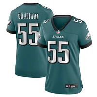 Maillot de match Nike Brandon Graham pour femme, vert nuit, Philadelphia Eagles