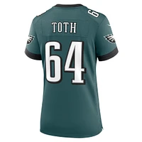 Maillot de match Nike Brett Toth pour femme, vert minuit, des Eagles Philadelphie