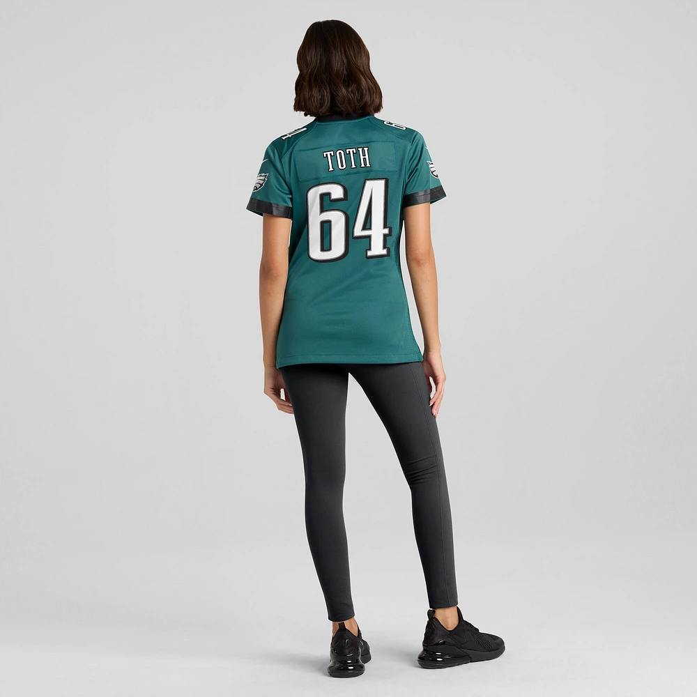 Maillot de match Nike Brett Toth pour femme, vert minuit, des Eagles Philadelphie