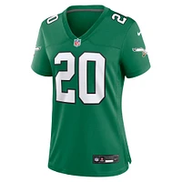 Maillot de match alternatif des Eagles Philadelphie Nike Brian Dawkins Kelly vert pour femme