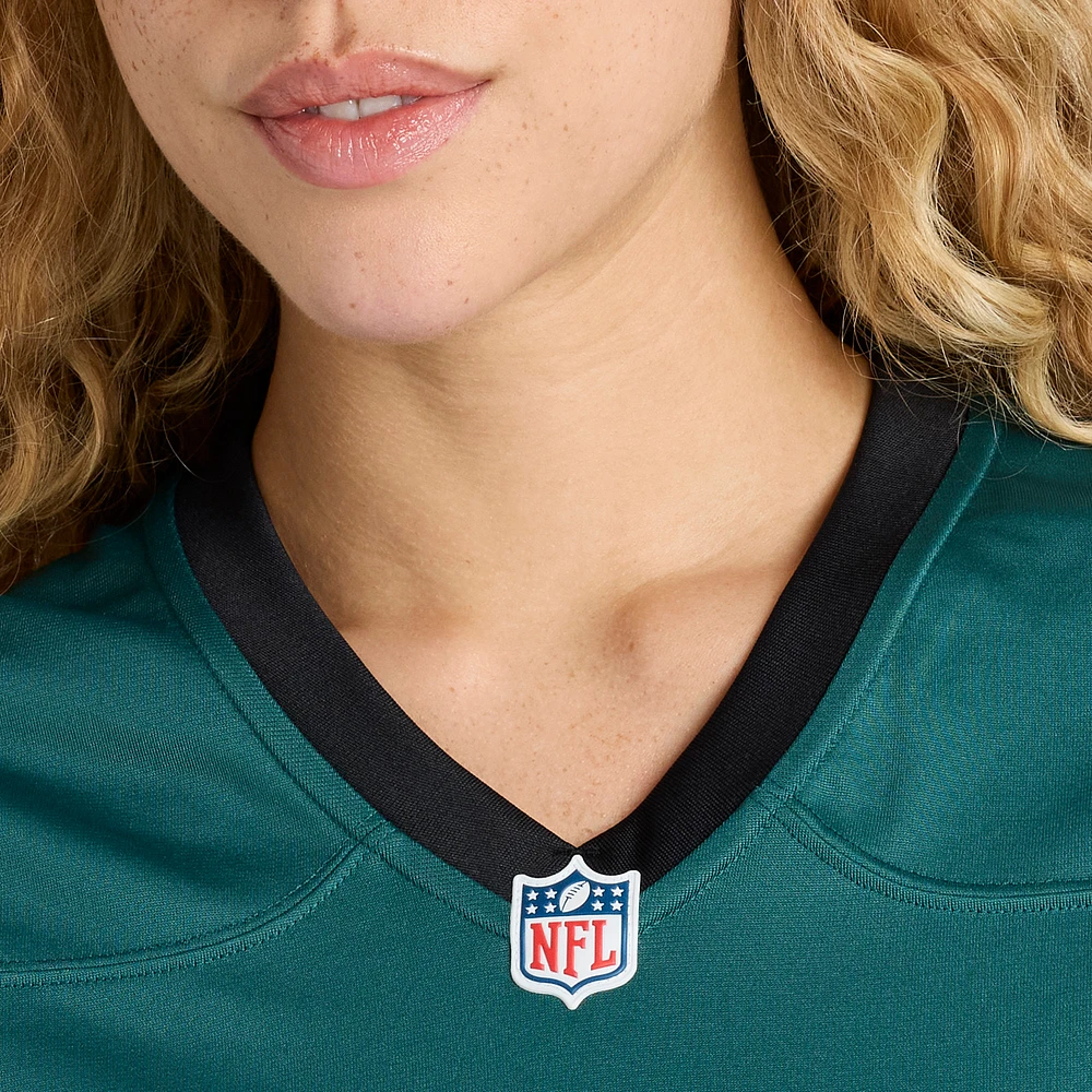 Maillot de match joueur retraité Nike Brian Dawkins pour femme, vert minuit, des Eagles Philadelphie