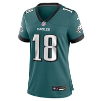 Maillot de match Nike Britain Covey Midnight Green pour femme des Philadelphia Eagles