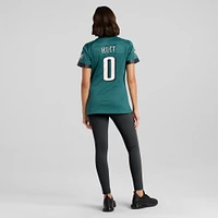 Maillot de joueur match Nike Bryce Huff vert minuit pour femme des Eagles Philadelphie