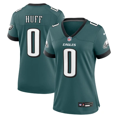 Maillot de joueur match Nike Bryce Huff vert minuit pour femme des Eagles Philadelphie