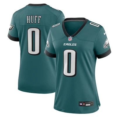 Maillot de match Nike Bryce Huff Midnight Green des Philadelphia Eagles pour femme