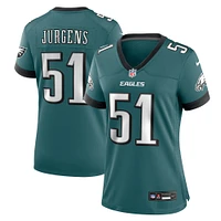 Maillot de match Nike Cam Jurgens Midnight Green Philadelphia Eagles pour femme