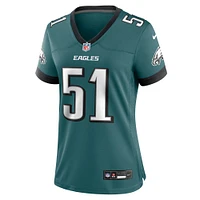 Maillot de match Nike Cam Jurgens Midnight Green Philadelphia Eagles pour femme