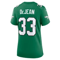 Women's Nike Cooper DeJean Kelly Green Philadelphia Eagles Super Bowl LIX 2nd Alternate Game Jersey