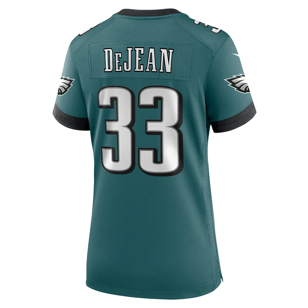 Maillot de match Nike Cooper DeJean Midnight Green Philadelphia Eagles pour femme