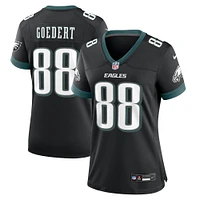 Maillot de match alternatif Nike Dallas Goedert pour femme, noir, Philadelphia Eagles