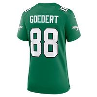 Maillot de match alternatif des Eagles Philadelphie pour femme Nike Dallas Goedert Kelly vert