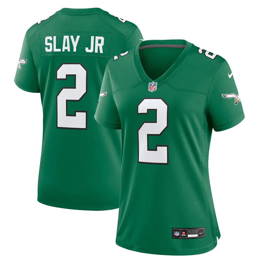 Maillot de joueur Nike Darius Slay Kelly Green Philadelphia Eagles pour femme