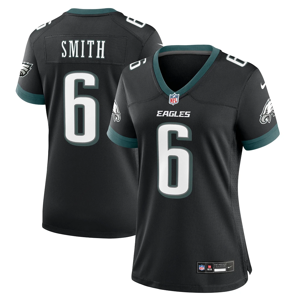 Maillot de match alternatif Nike DeVonta Smith pour femme, noir, Philadelphia Eagles