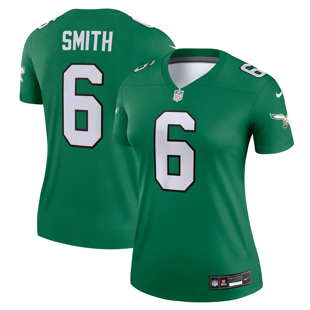 Haut de performance Nike DeVonta Smith Kelly Green pour femme Philadelphia Eagles Alternate Legend Player