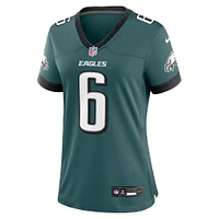 Maillot de match l'équipe Nike DeVonta Smith pour femme, vert minuit, des Eagles Philadelphie