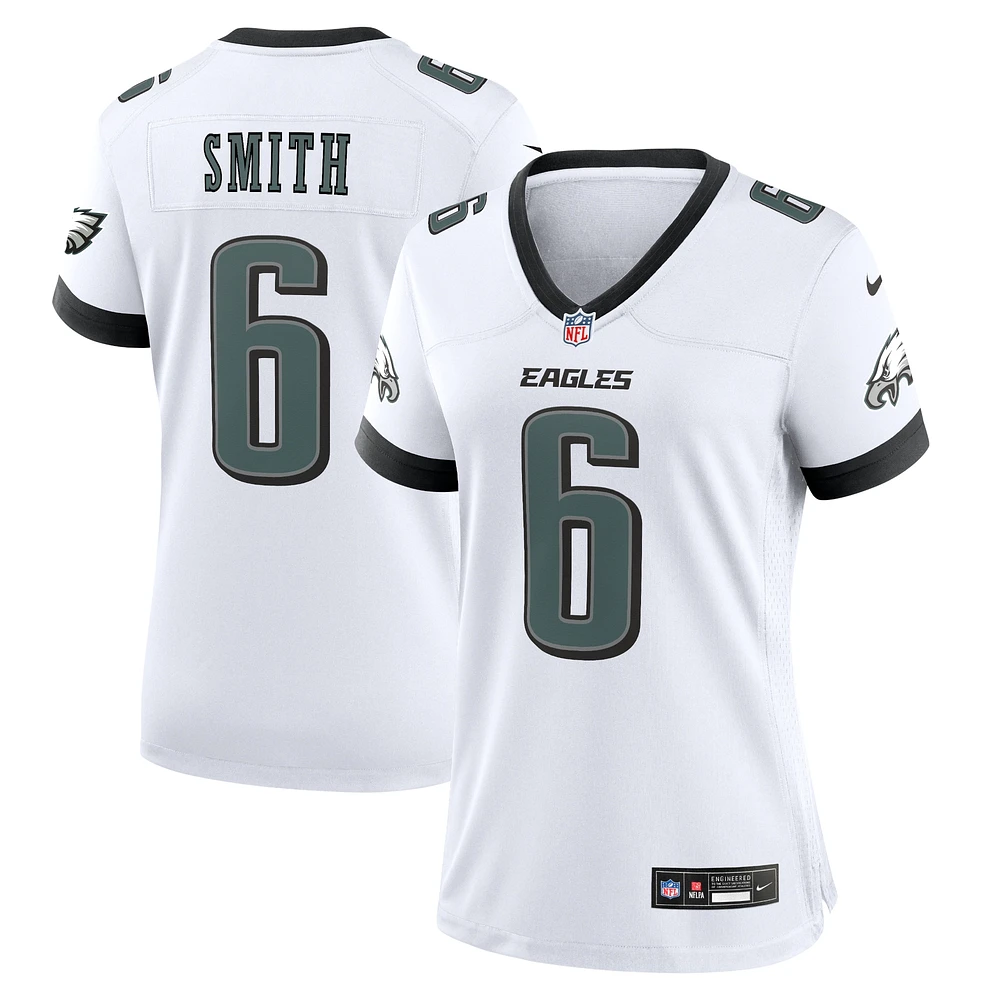 Maillot de match Nike DeVonta Smith blanc pour femme des Philadelphia Eagles