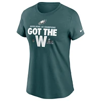 Women's Nike  Green Philadelphia Eagles Super Bowl LIX Champions Parade T-Shirt