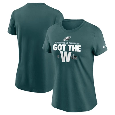 Women's Nike  Green Philadelphia Eagles Super Bowl LIX Champions Parade T-Shirt