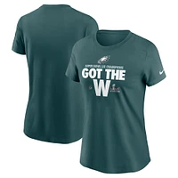 Women's Nike  Green Philadelphia Eagles Super Bowl LIX Champions Parade T-Shirt