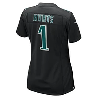 Women's Nike Jalen Hurts Carbon Black Philadelphia Eagles Super Bowl LIX Fashion Game Player Jersey