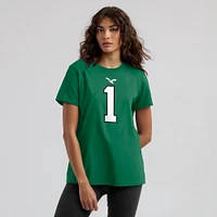 T-shirt Nike Jalen Hurts Kelly Green pour femmes avec nom et numéro de joueur des Eagles Philadelphie