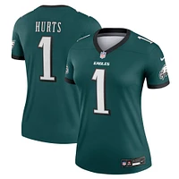 Haut Nike Jalen Hurts Midnight Green pour femme, joueur légendaire des Philadelphia Eagles