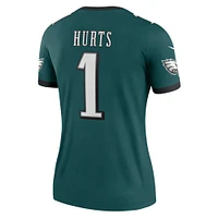 Haut Nike Jalen Hurts Midnight Green pour femme, joueur légendaire des Philadelphia Eagles