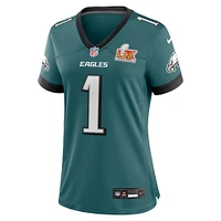 Women's Nike Jalen Hurts Midnight Green Philadelphia Eagles Super Bowl LIX Game Player Jersey
