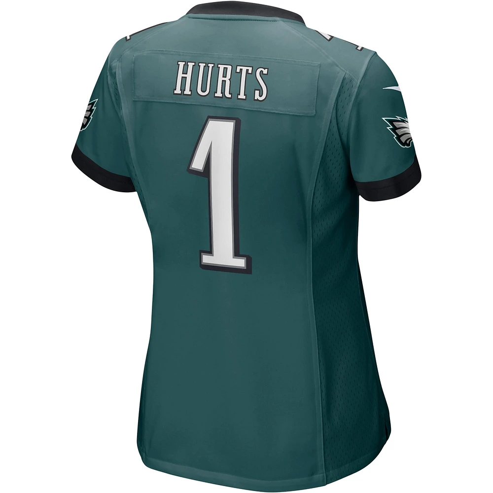 Maillot de match l'équipe Nike Jalen Hurts vert minuit pour femme des Eagles Philadelphie