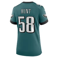 Maillot de match Nike Jalyx Hunt Midnight Green pour femme des Philadelphia Eagles