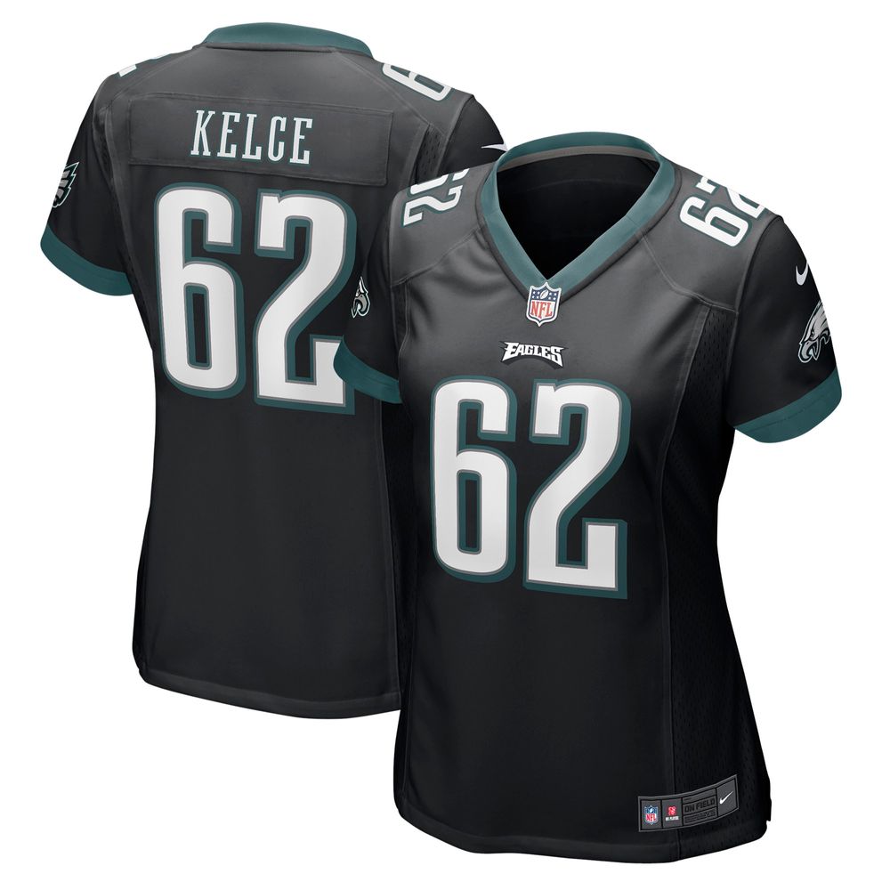 Women's Nike Jason Kelce Black Philadelphia Eagles Player Game Jersey